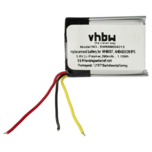VHBW Kabellose Kopfhörer Akku für Jabra - 290 mAh 3,8 V Li-Ion