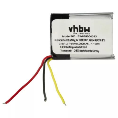 VHBW Drahtloser Kopfhörer Akku Jabra - 290 mAh 3,8 V Li-Ion