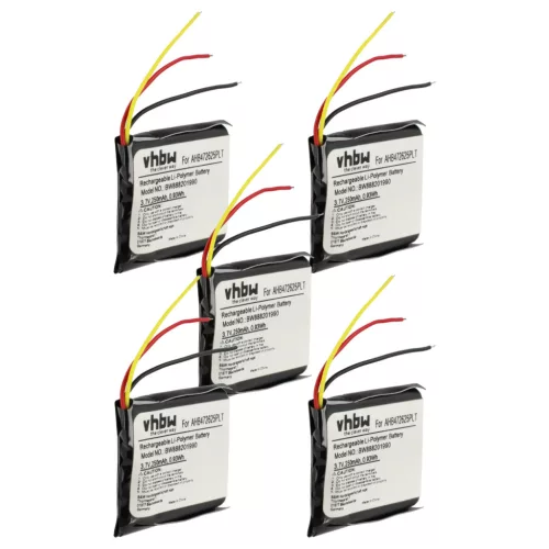 VHBW Drahtloser Kopfhörer Akku CP-GN650, AHB472625PLT, AHB682828PS - 250 mAh 3,7 V Li-Polymer