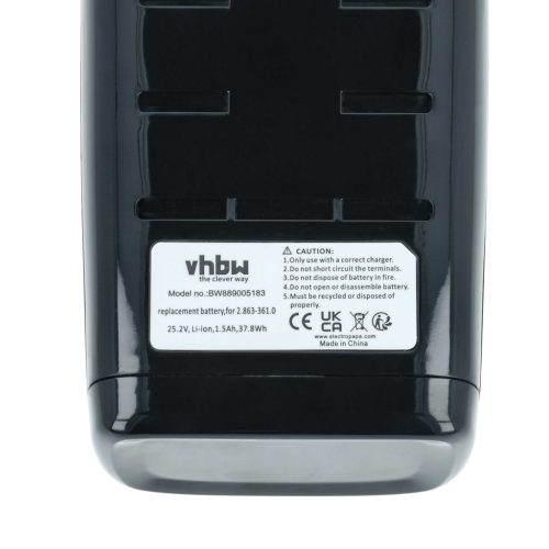 VHBW Akku Kärcher 2.863-361.0 - 1500 mAh 25,2 V Li-Ion