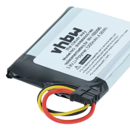 VHBW Kabelloses Kopfhörer Akku SP723741 - 1200 mAh 3,8 V Li-Polymer