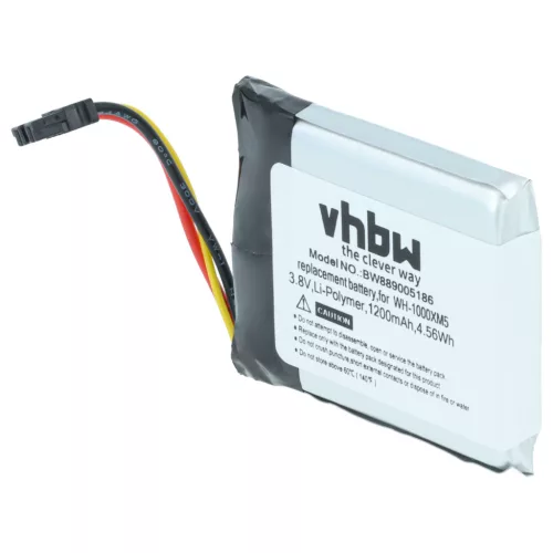 VHBW Kabelloses Kopfhörer Akku SP723741 - 1200 mAh 3,8 V Li-Polymer