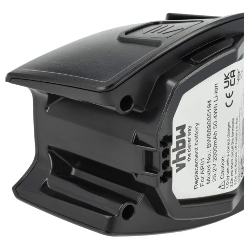 VHBW Akku AP01, HX-LA, 1010042, AP02, HS19, 11384710 - 2000 mAh 25,2 V Li-Ion