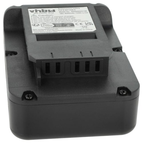 VHBW Elektromos szerszám akkumulátor 2.445-034.0, 6.447-036.0 - 4000 mAh 18 V Li-Ion