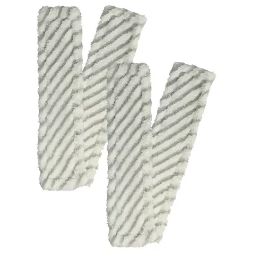 VHBW Window Cleaner Cloth F016800551 - 4x microfiber white/gray
