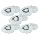 VHBW Mop Head Vileda 152623 - microfiber, black, white