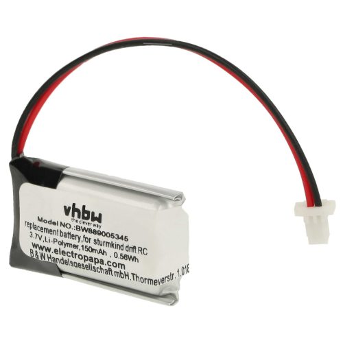 VHBW Modellkészítő Eszköz Akkumulátor Sturmkind DR!FT 05011 - 150 mAh 3,7 V Li-polimer