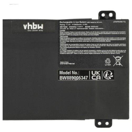 VHBW Notebook Akku Medion 40071980 - 3650 mAh 11,4 V Li-Ion