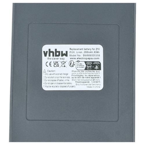 VHBW Akku Dreame V2308-7S1P-BCA - 2500 mAh 25,2 V Li-Ion