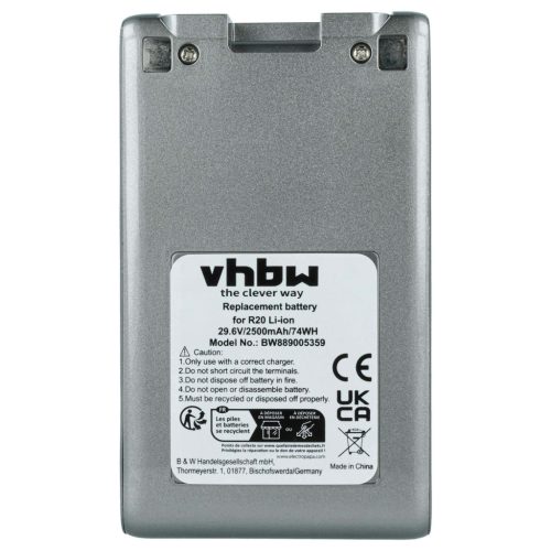 VHBW Akku Dreame VBP2-06 - 2500 mAh 29,6 V Li-Ion