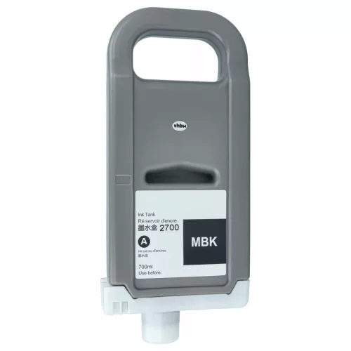 VHBW Tintenpatrone Canon PFI-3700 MBK - Matt Schwarz 700 ml