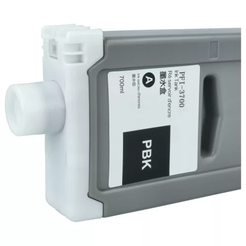 VHBW Tintenpatrone Canon PFI-3700 PBK - Foto Schwarz 700 ml