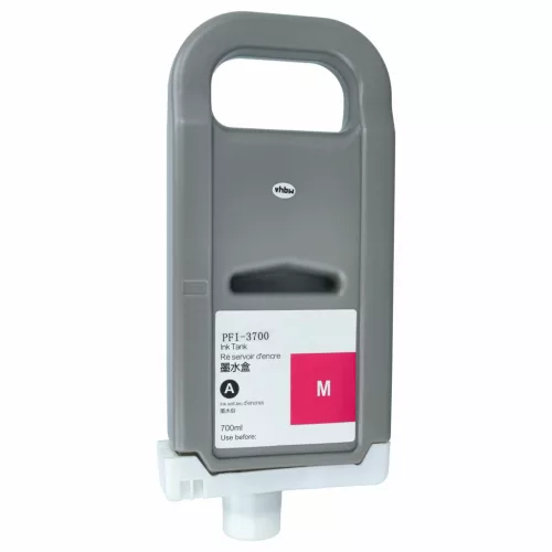 VHBW Tintenpatrone Canon PFI-3700 M Ersatz - Magenta 700 ml
