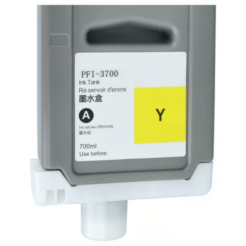 VHBW Tintenpatrone Canon PFI-3700 Y - Gelb 700 ml