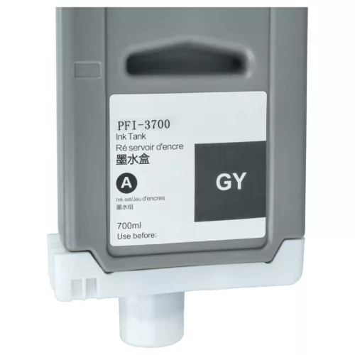 VHBW Tintenpatrone Canon PFI-3700 GY - Grau 700 ml