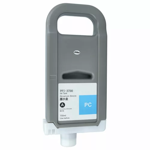 VHBW Tintenpatrone Canon PFI-3700 PC Ersatz - Foto Cyan 700 ml