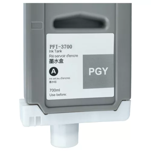 VHBW Tintenpatrone Canon PFI-3700 PGY - Foto grau 700 ml