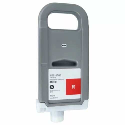 VHBW Tintenpatrone Canon PFI-3700 R Ersatz - Rot 700 ml