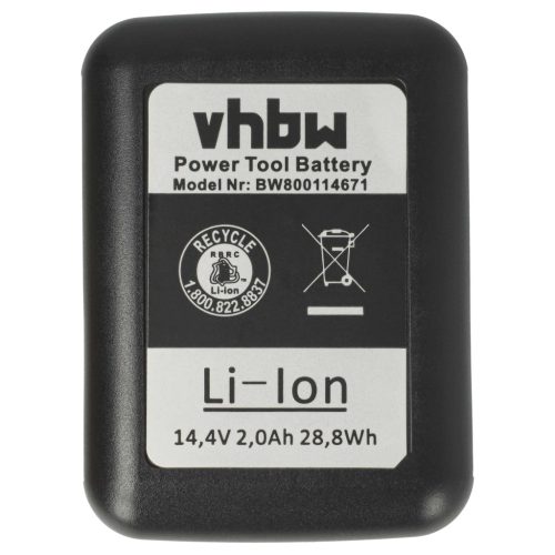 VHBW Akkumulátor Gesipa 7251045, 7251049 - 2000 mAh 14,4 V Li-Ion