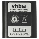 VHBW Akkumulátor Gesipa 7251045, 7251049 - 2000 mAh 14,4 V Li-Ion