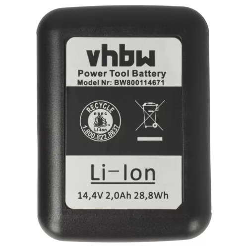 VHBW Akku Gesipa 7251045, 7251049 - 2000 mAh 14,4 V Li-Ion