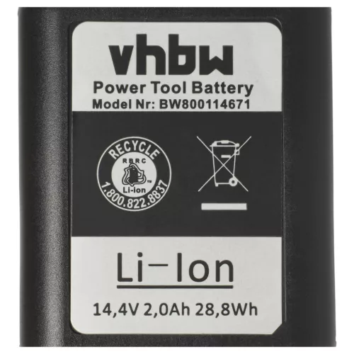 VHBW Akku Gesipa 7251045, 7251049 - 2000 mAh 14,4 V Li-Ion
