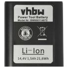 VHBW Akkumulátor Gesipa Accubird, Firebird, Powerbird - 1500 mAh 14,4 V Li-Ion