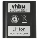 VHBW Akku Gesipa Accubird, Firebird, Powerbird - 1500 mAh 14,4 V Li-Ion