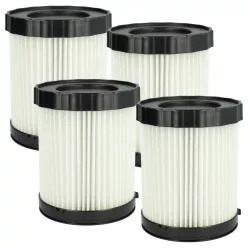   VHBW Vacuum Cleaner Filter 1 600 A01 1RT, 2 608 000 663, 3165140917940 - 4 pcs