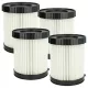 VHBW Vacuum Cleaner Filter 1 600 A01 1RT, 2 608 000 663, 3165140917940 - 4 pcs