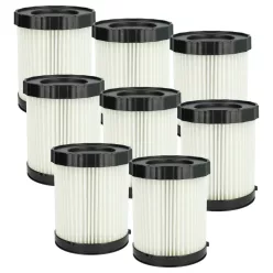   VHBW Vacuum Cleaner Filter 1 600 A01 1RT, 2 608 000 663, 3165140917940 - 8 pcs