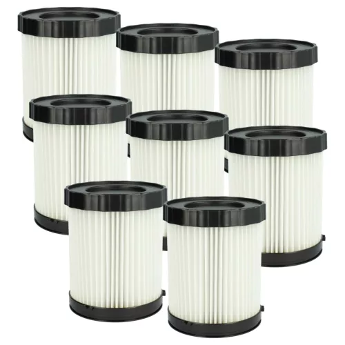VHBW Vacuum Cleaner Filter 1 600 A01 1RT, 2 608 000 663, 3165140917940 - 8 pcs
