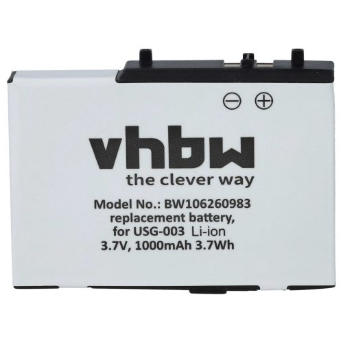 VHBW Játékkonzol Akkumulátor USG-001, USG-003 - 900 mAh 3,7 V Li-Ion