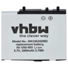 VHBW Játékkonzol Akkumulátor USG-001, USG-003 - 900 mAh 3,7 V Li-Ion