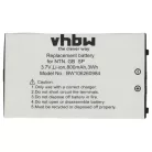 VHBW Game Console Battery BT-M12, SAM-SPRBP, BAT-GBASP-1LI - 800 mAh 3.7 V Li-Ion