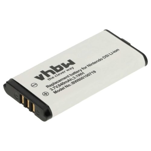 VHBW Spielkonsole Akku TWL-001, C/TWL-A-BP, TWL-003, BOAMK01 - 840 mAh 3,7 V Li-Ion