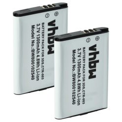   VHBW Spielkonsole Akku CTR-003, C/CTR-A-AB - 1300 mAh 3,7 V Li-Ion