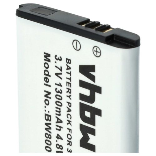 VHBW Spielkonsole Akku CTR-003, C/CTR-A-AB - 1300 mAh 3,7 V Li-Ion