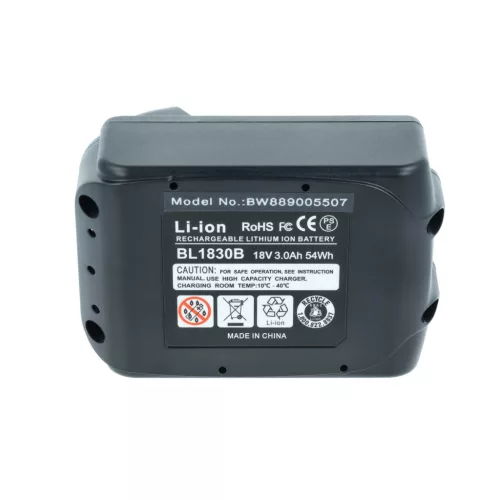 VHBW Electric Tool Battery Makita BL1860B - 3000 mAh 18 V Li-Ion