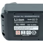 VHBW Electric Tool Battery Makita BL1860B - 6000 mAh 18 V Li-Ion