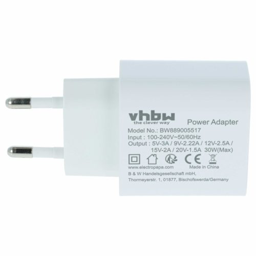 VHBW Hálózati adapter Huawei, Toshiba, Google, Lenovo elektromos eszközökhöz - 5 / 9 / 12 / 15 / 20 V