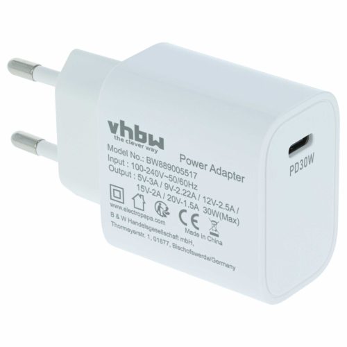 VHBW Hálózati adapter Huawei, Toshiba, Google, Lenovo elektromos eszközökhöz - 5 / 9 / 12 / 15 / 20 V