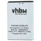 VHBW Mobiltelefon Akku BAT-03180-01S - 3000 mAh 3,7 V Li-Ion
