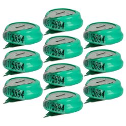 VHBW Knopfzellen-Akku 1/V80H 2 Pins - 80 mAh 1,2 V NiMH