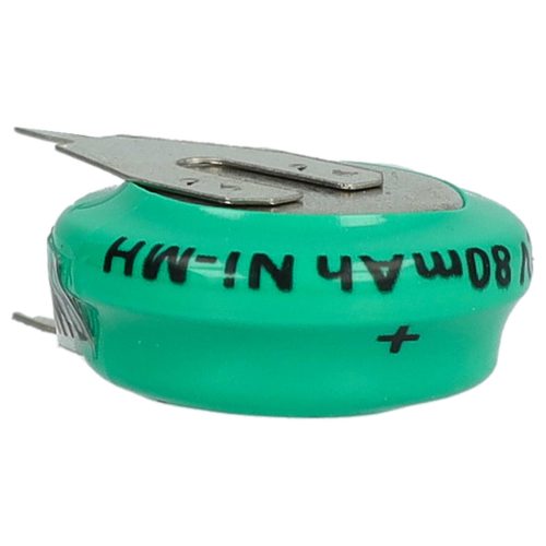 VHBW Knopfzellen-Akku 1/V80H 2 Pins - 80 mAh 1,2 V NiMH