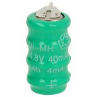 VHBW Gombelem Akkumulátor V40H - 40 mAh 4,8 V NiMH