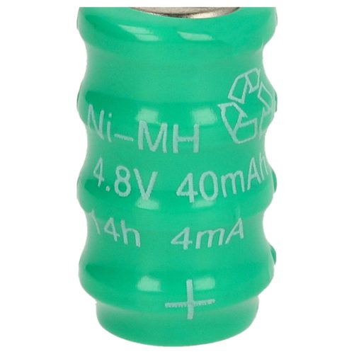 VHBW Gombelem Akkumulátor V40H - 40 mAh 4,8 V NiMH