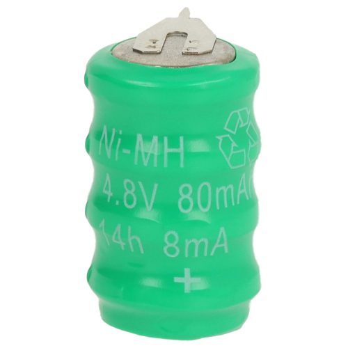 VHBW Button battery V80H 2 pin - 80 mAh 4.8 V NiMH