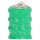 VHBW Button battery V80H 2 pin - 80 mAh 4.8 V NiMH