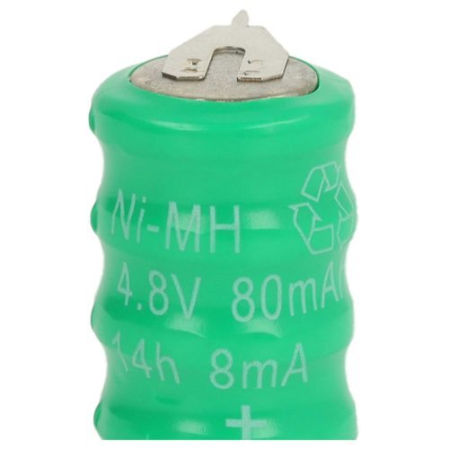 VHBW Button battery V80H 2 pin - 80 mAh 4.8 V NiMH